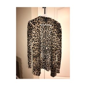 Ellison size Large Cheetah Print Cardigan